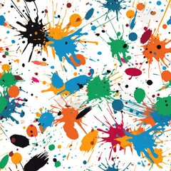 Repeating paint splatter pattern.