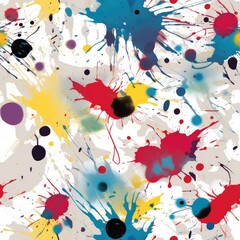 Repeating paint splatter pattern.
