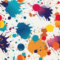Repeating paint splatter pattern.