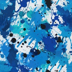 Repeating paint splatter pattern.