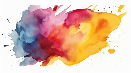 Art Watercolor and Acrylic smear blot Generative AI
