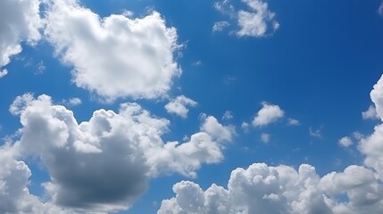 Naklejka na ściany i meble blue sky with cloud Generative AI