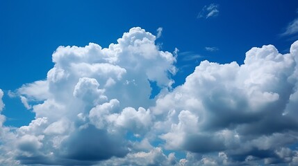 Naklejka na ściany i meble blue sky with cloud Generative AI