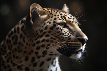 Obraz na płótnie Canvas portrait of a leopard