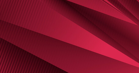 3d Abstract luxury maroon polygonal shapes. Red gradient with diagonal stripes. Geometric graphic dynamic modern background. Luxuries dark backdrop. Simple elegant minimal blank poster cover. Premium