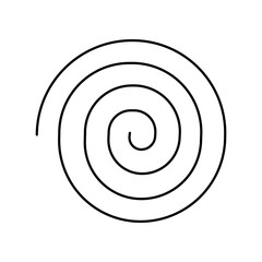 Spiral icon isolate on transparent background.