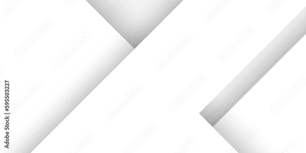 Poster white abstract background with overlap diagonal lines. modern and elegant geometric background. vect