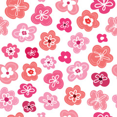Floral graphic design. Seamless pattern in the form of a small flower.