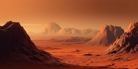 Sfondo di Marte. Ai Generated