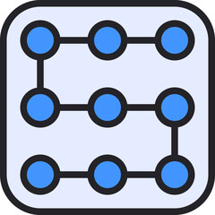 lock pattern icon