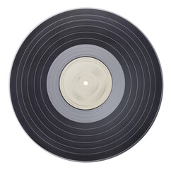 Old vinyl record isolated