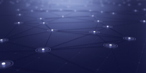 Fototapeta premium Concept of Network, internet communication. 3d illustration