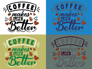Typography coffee t-shirt design vector