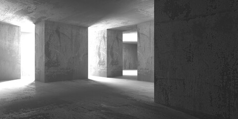 Abstract architecture interior background. Modern concrete room