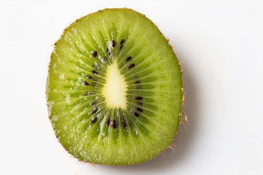 Kiwi texture,macro photo of detail, fruit background. Close-up isolated