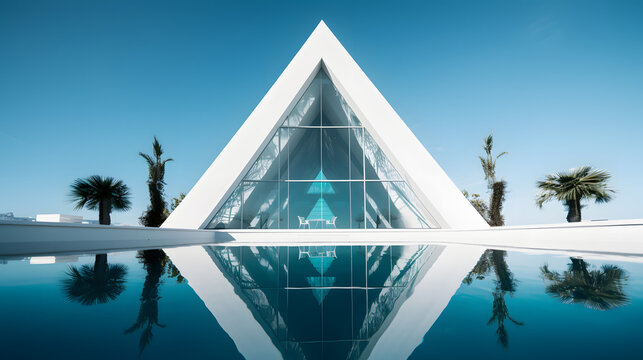 Architecture by Mexican Architect Gabriela Carrillo, Epic architectural detail, peace, japanese style, clear sky colors, crystal clear, futuristic technology-sense