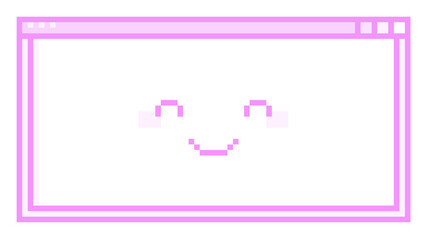 ピクセルアートなブラウザ画面♪PNG