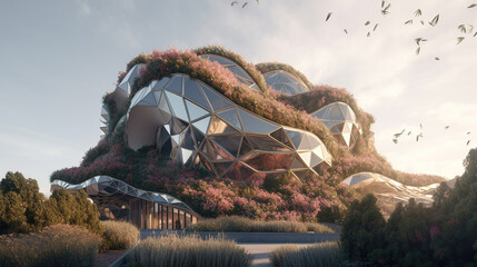 Fototapeta premium 3d environment illustration. Generative AI. 