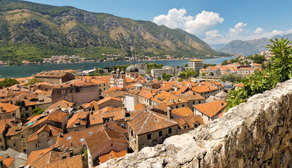 Kotor widok z murów