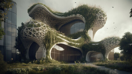 3d environment illustration. Generative AI. 