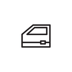Car Door Guard Outline Icon