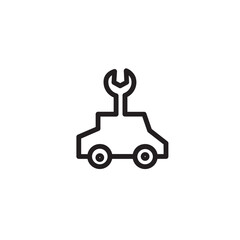 Car Part Service Outline Icon
