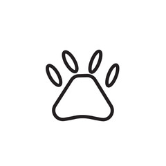 Paw Pet Foot Outline Icon