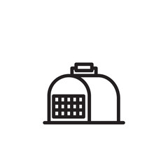 Animal Box Cabin Outline Icon