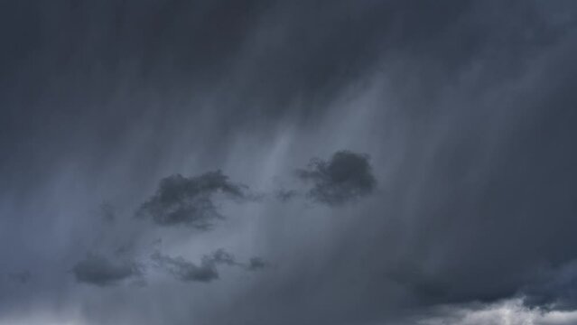 Dramatic raincloud timelapse during stormy weather