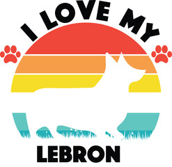 dog t-shirt design - I love my Dog - Best Dog Tshirt design