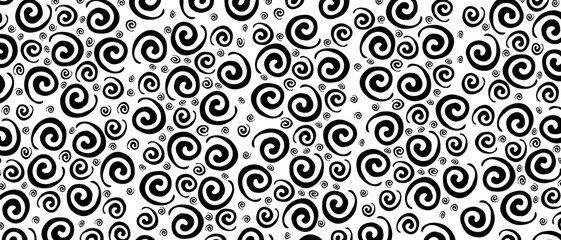 Swirls in cartoon comic style. Twisted gothic pattern background. Gothic abstract vector texture.