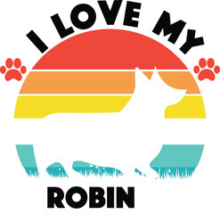 dog t-shirt design - I love my Dog - Best Dog Tshirt design