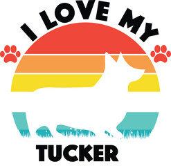 dog t-shirt design - I love my Dog - Best Dog Tshirt design