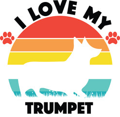 dog t-shirt design - I love my Dog - Best Dog Tshirt design