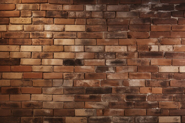 Weathered stained old brick wall background, backdrop. High quality photo