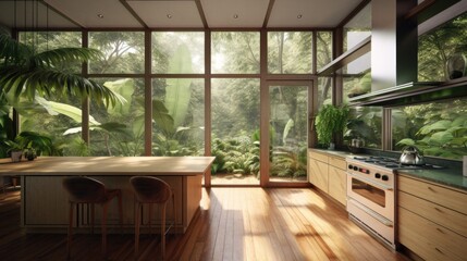 Luxury house middle in the jungle with homely designed where you don't have to be afraid that neighbors are too close or if you just need a little alone