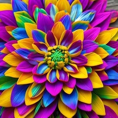 Rainbow Petals: A stunning flower with petals that are a spectrum of colors, like a rainbow. It is a symbol of hope and positivity.