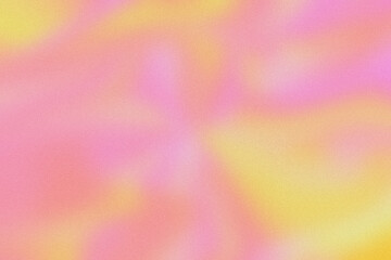 Smooth Gradient illustration Dreamy Background. Iridescent rainbow colors. Digital noise, grain. Abstract y2k background. Vaporwave 80s, 90s. Wallpaper. Minimal, minimalist. Blue, yellow, pink, purple