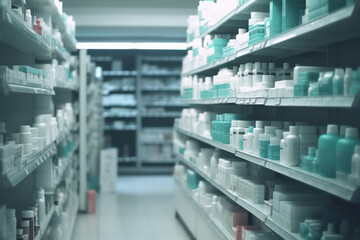 "Upgrade Your Drugstore with AI-Generated Solutions" - AI generated.