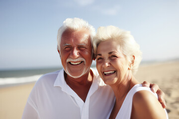 Obraz premium Beach Couple Photography Like Never Before - AI Generated.