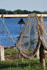 fishing nets on the dock