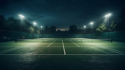 Tennis court. Generative Ai
