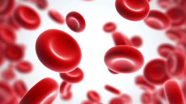 red blood cells in the vein.Generative ai.