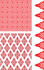 a set of balinese patterns graphic