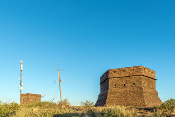 Blockhouse on hill guarded Prieska during Second Boer War