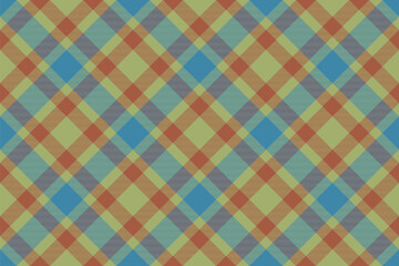 Check fabric background. Pattern plaid seamless. Vector textile texture tartan.