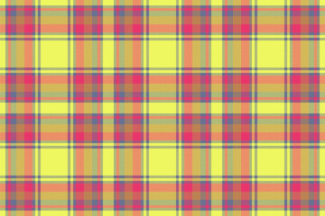 Texture check plaid. Seamless textile pattern. Vector fabric tartan background.