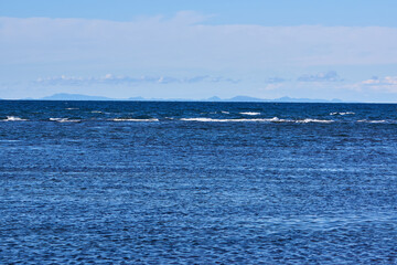 北海道稚内市　宗谷岬からの樺太
