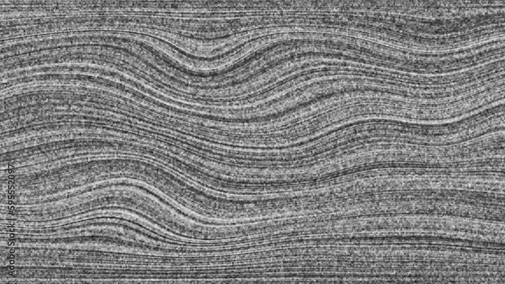 Poster abstract tv noise of analog television. computer generated 3d render