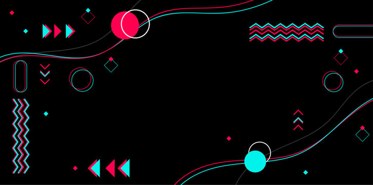 Abstract background copy space design with neon style color